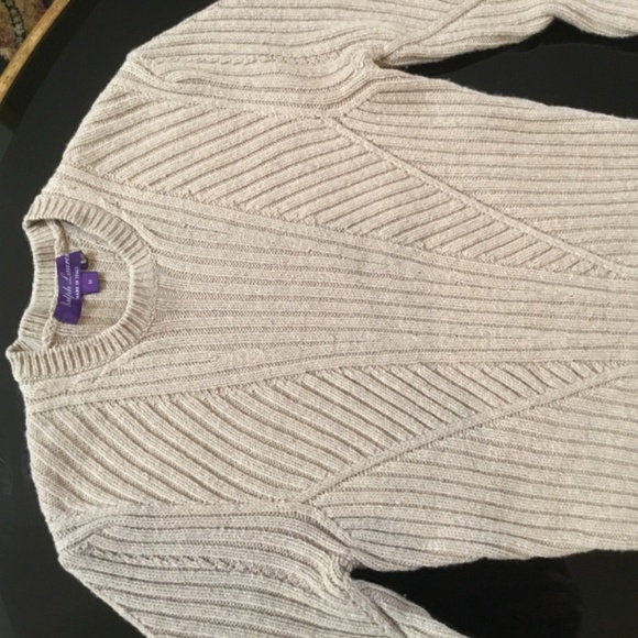 Ralph Lauren Collection Ribbed Cashmere Sweater Midi Dress - Picture 5 of 14